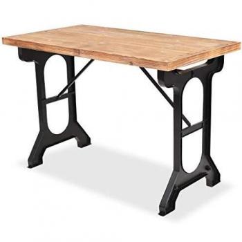 Tavolo da pranzo in legno massiccio 122x65x82 cm