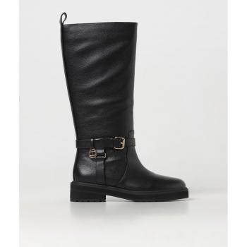 Stivale Biker in Pelle TWINSET Nero Taglia 37