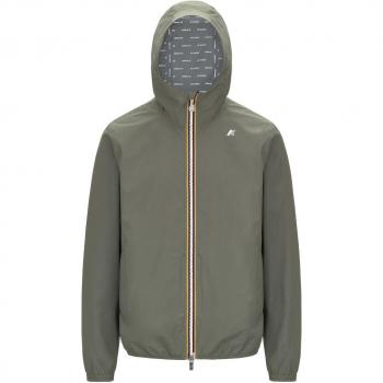 K-WAY Jacke mit Kapuze Stretch Dot grün Schilf