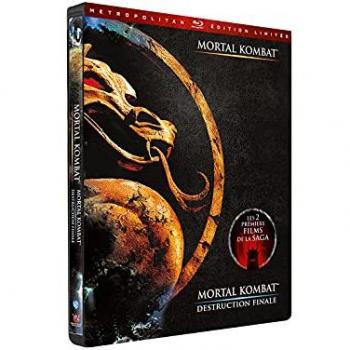 Coffret Steelbook Blu-ray Édition Limitée Mortal Kombat + Mortal Kombat Destruction