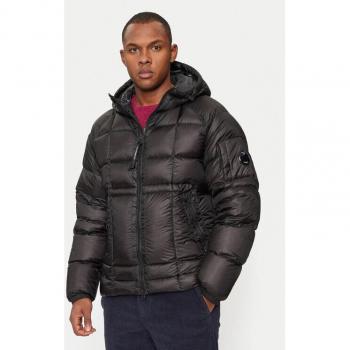 Men’s Black M Quilted Winter Jacket with Hood – C.P. Company