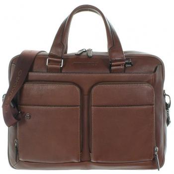 Boîte de Transport Piquadro Noir Carré 15 Tabac