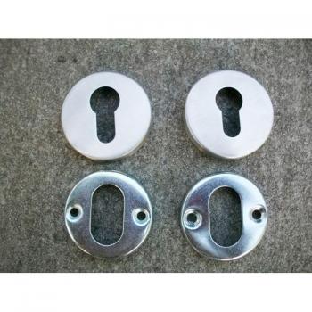 Cilindro de Perfil 304 con Escutcheon OB Hole, Mango Rosa y Tornillos Incluidos