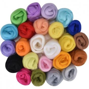 Craft Kit for DIY Wool Felt Animals and Flowers