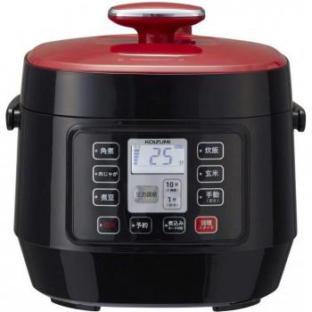 Koizumi Oală Electrică Sub Pressiune 1.6L con Meniu Automatic e Ricette, Rosso KSC-3501R