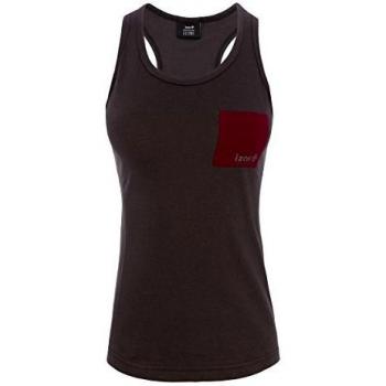 Izas Arizona Tanktop Dunkelgrau/Mineralrot (L) – IWUTS01183DG/MRL