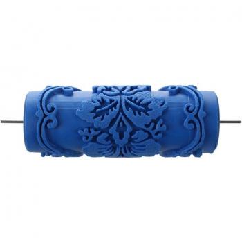 15 cm Blue Paint Roller with Flower Motifs
