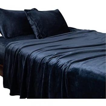 Lenzuola Flanella Blu Navy per Camere da Soggiorno Bedsur