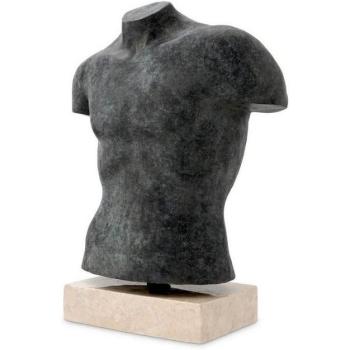 Antik Bronze Torso Casa Padrino Schreibtischaccessoire