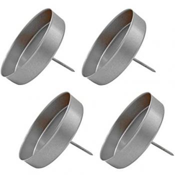 Silbernes Kerzenpick 4er Set für Stumpenkerzen