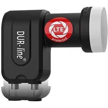 DUR-line +Ultra Premium Twin LNB | 2 Teilnehmer, LTE-Filter, FullHD, HDTV, 3D 4K