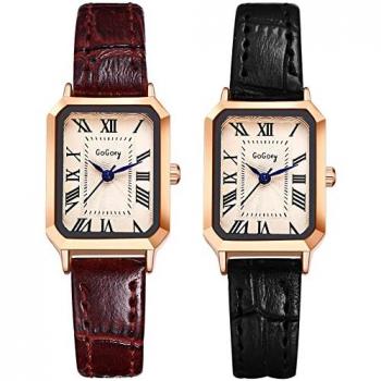 Classic Rome Leather Watch Duo with Belt