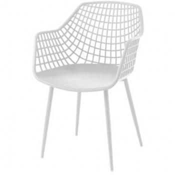 Pack de 4 Sillas Emmel White Plus, Uso Interior y Exterior