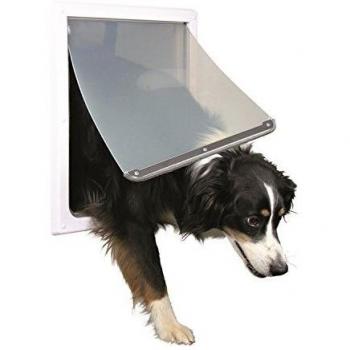 Trixie Puerta perros 2 posiciones, M/XL, blanco