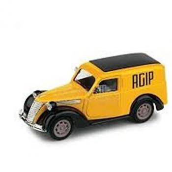 Fiat 1100 Van Furgone Agip Genova 1950 Yellow Black 1:43 Brumm R354