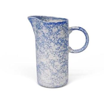 Burbujas Blue Ceramic Tall Jar – 10 cm x 23.5 cm (Verano)