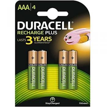 Duracell 4 Pilas Recargables AAA 1,2V