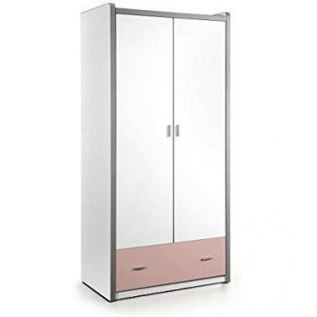 Vipack Bonny Kleiderschrank 2 Türen, rosa