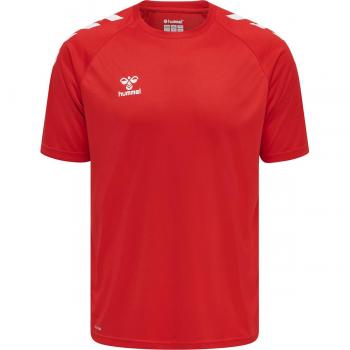 Camiseta Hummel Core Poly para Hombre, Color Rojo, Talla 2XL