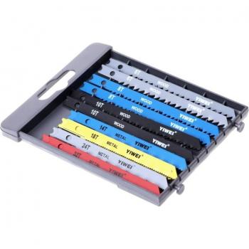 T-Shank Jigsaw Blades Set 14 Pieces for Wood, Metal, and Plastic