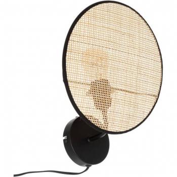 Wandleuchte Olme, Rattanflechtung, Ø 27 cm