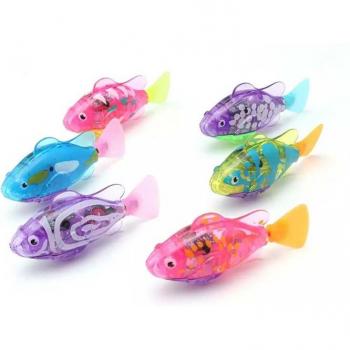 4 PCS Flashing Electronic Fish Bath Toys for Kids