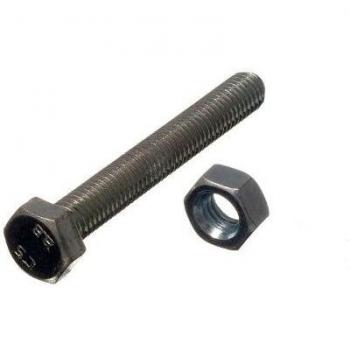 M8 Hex Bolt and Nut Set 8.8 Grade Steel 60mm