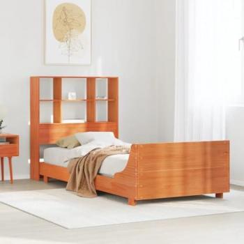 Cama sin colchón Cera marron 90x190 cm en Madera de Pino