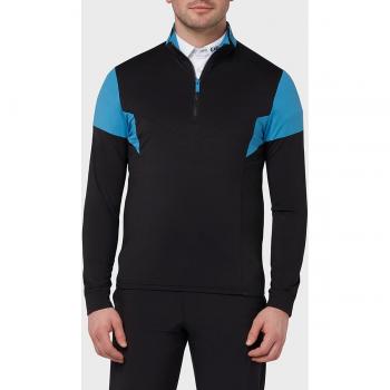 Callaway Herren Oberteil Farbblock, schwarz/blau L