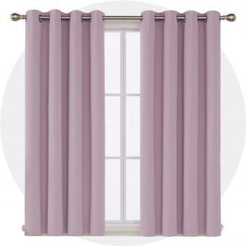 Deconovo Kids Eyelet Blackout Curtains 2 Panels