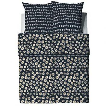 Les Ateliers du Linge Parure de lit Bellis avec Housse de Couette et taie(s) d'oreiller Boutis Brodé 260 x 240 cm