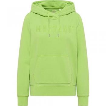 Mustang Sweatshirt für Damen Grün mit Stickerei Gr. S
