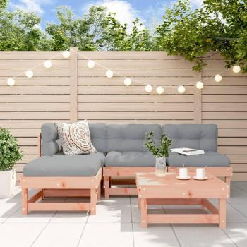 Ensemble de patio en bois massif Douglas – 5 unités