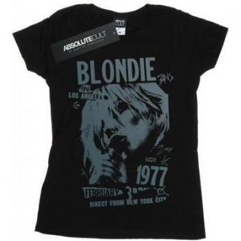 Tee Blondie 1977 tour, colore nero, taglia L, materiale cotone, donna