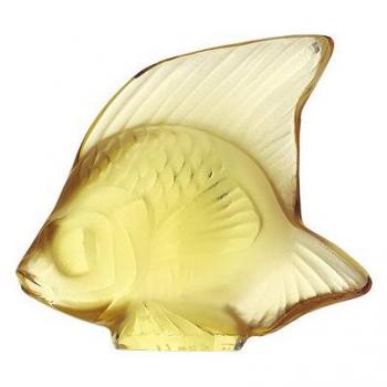 Lalique Gold Fish Ornament