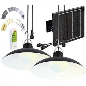 Lunartec Solar Hängeleuchte mit Fernbedienung