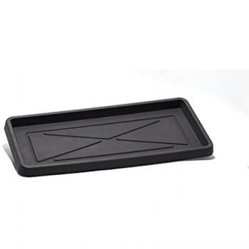 Sottovaso in Resina Rettangolare Corto 60 cm Antracite