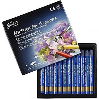 Kleurpotloden Aquarel, Kobalt Blauw, 12 Stuks