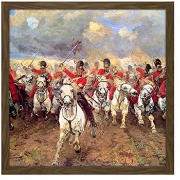 Waterloo Remembrance: Thompson Scotland – Timeless Battle Painting (16x16, Square Frame)