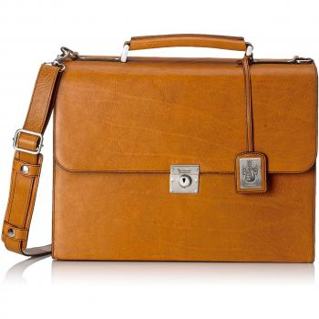 Leonhard Heyden Briefcase 007 Cognac Style 3248-007
