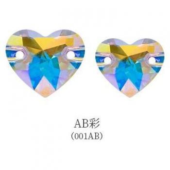 Heart‑Shaped K9 Rhinestone Sequin Flat Back (Glass Crystal Fancy Stone)