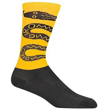 Hochtaillige Giro Comp Racer Socken in Gelb für Frauen
