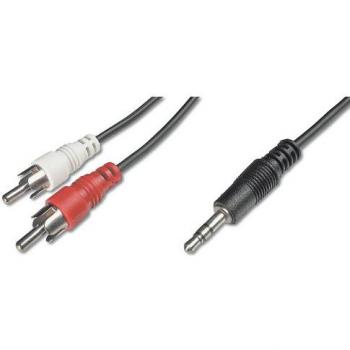 Cavo audio Digitus 1,5 m 3.5mm 2 x RCA