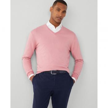 Jersey rosa de cashmere para hombre de Hackett