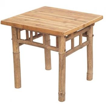 Bout de canapé en bambou 45x45cm couleur naturelle