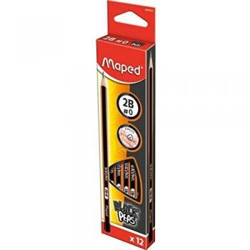 Crayons à papier 2B Black'Peps en boîte carton