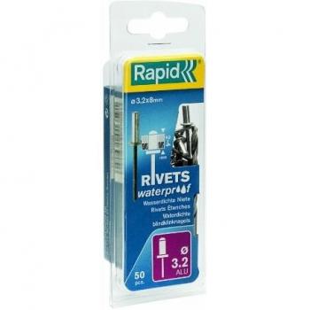 Rapid Waterproof Pop Rivets 3.2mm 8mm Pack of 50