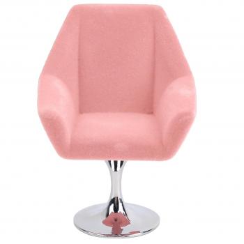 Sillón miniatura azul y rosa para casa de muñecas