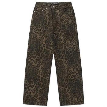 Jean Oversize Femme Léopard Tan XL