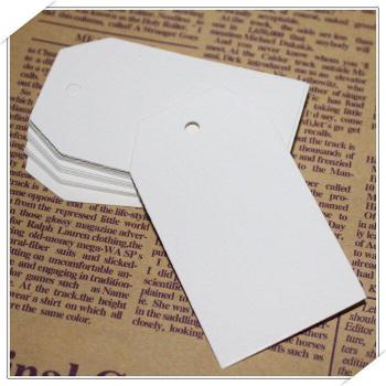 100PCS Trapezium Brown Kraft Hang Tags 4x7 cm